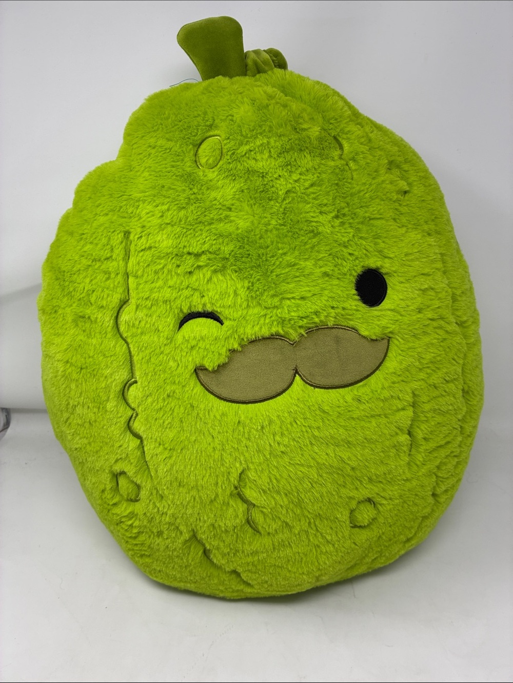 Squishmallows 16 inch Charles The Green Pickle with Mustache Stuffed Plush Toy